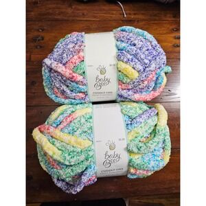 Baby Bee Cuddly One Fruit Flavored Yarn 2 Skeins‎ Jumbo 100% Polyester
